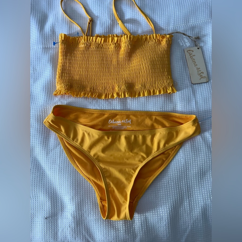 Cabana del Sol Yellow Bikini Set